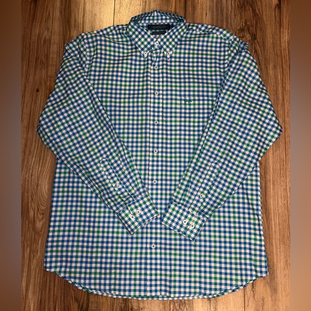 ONLY WORN ONCE Coastal Cotton Button Down Shirt Large